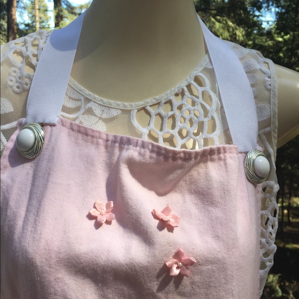 Kreativekristen original upcycled pink retro apron, - Picture 2 of 8